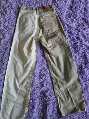 Levi's Two-Tone Straight Leg Jeans - Cream & Khaki